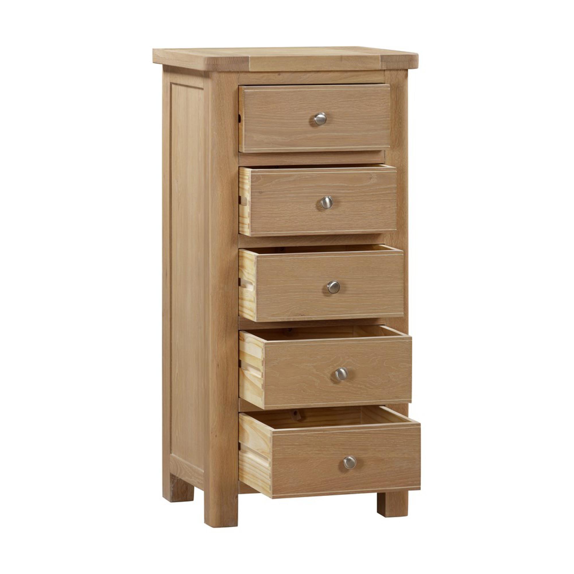 Hayley Chest - 5 Drawer - Tall - Oak