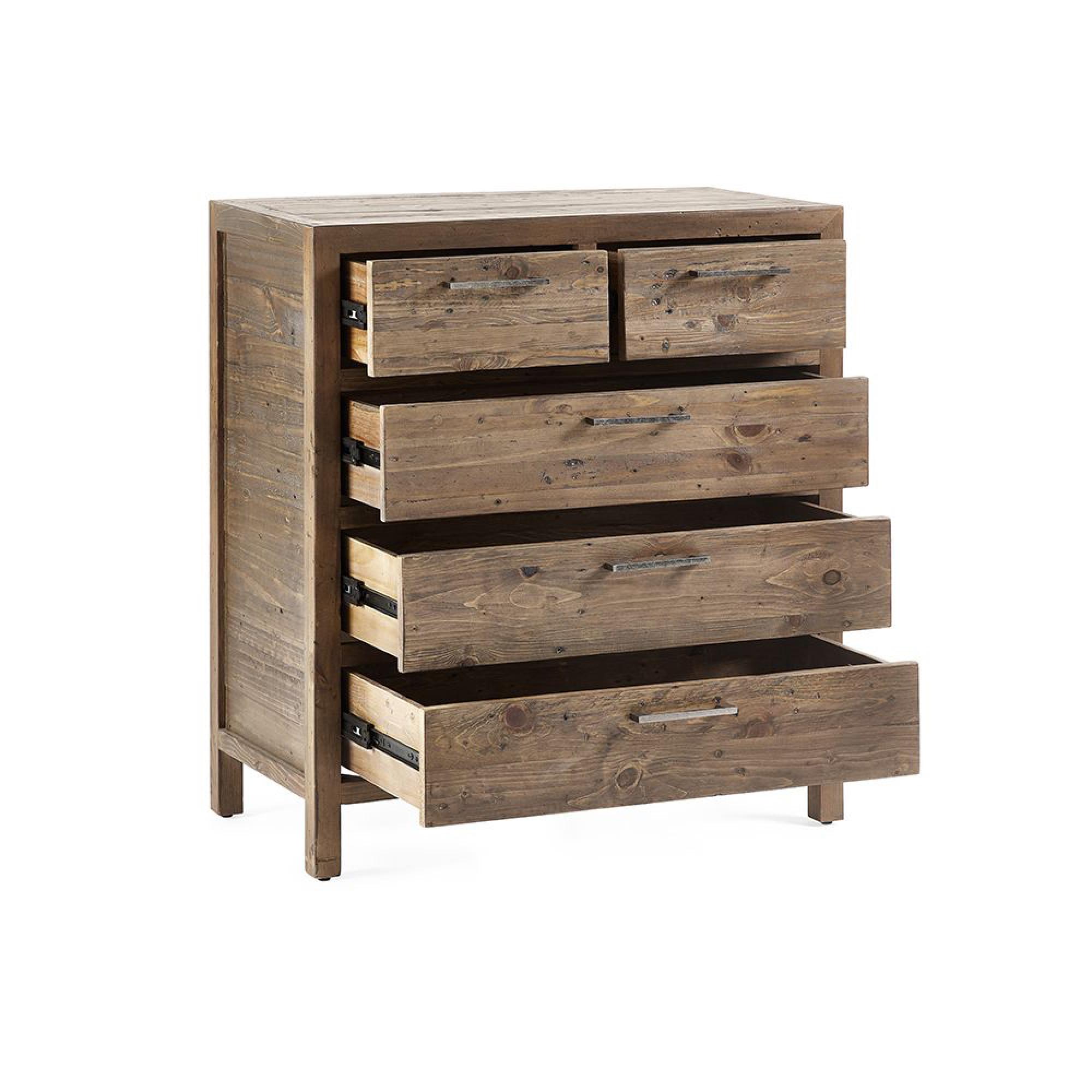 Heritage Chest of Drawers - 3+2 Drawer - Reclaimed Pine