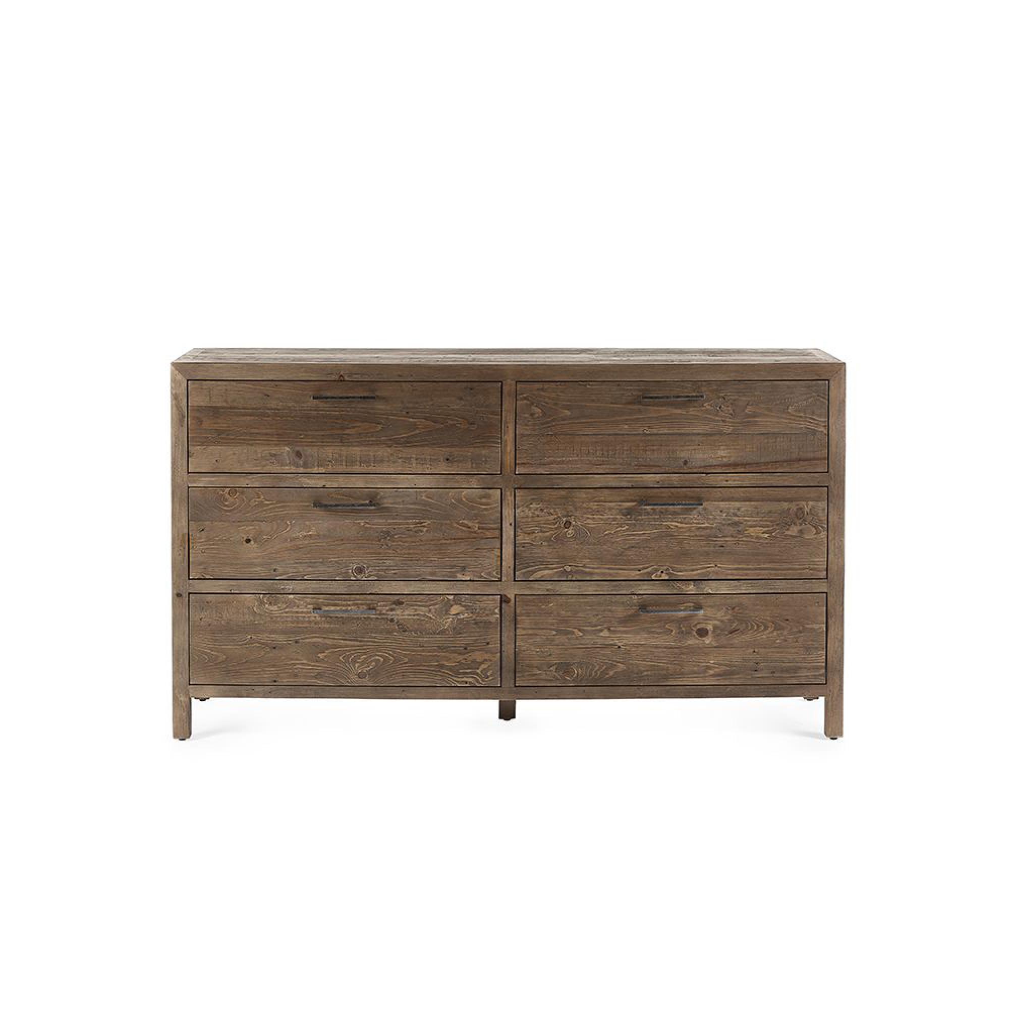 Heritage Chest of Drawers - 6 Drawer - Wide - Reclaimed Pine