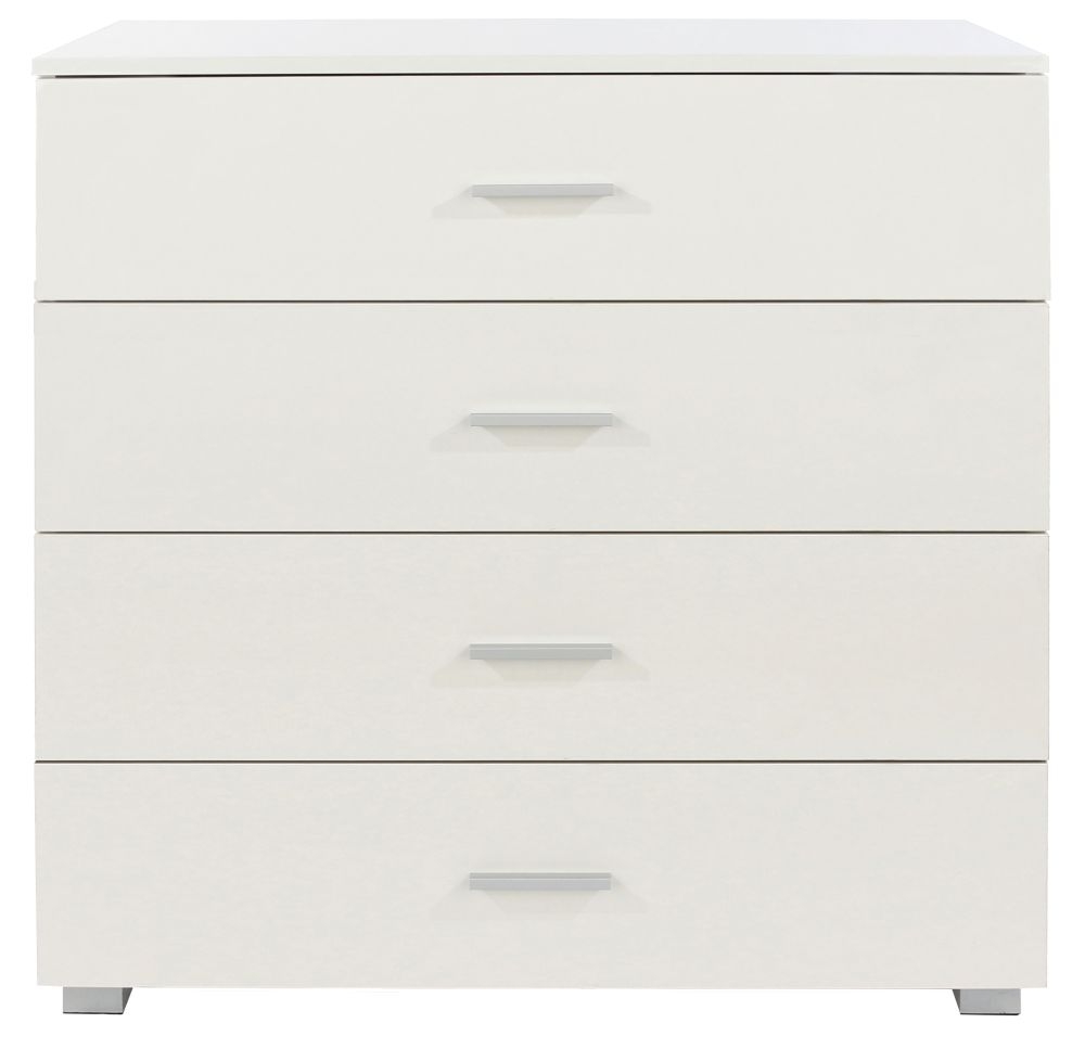 Lido White 4 Drawer Chest