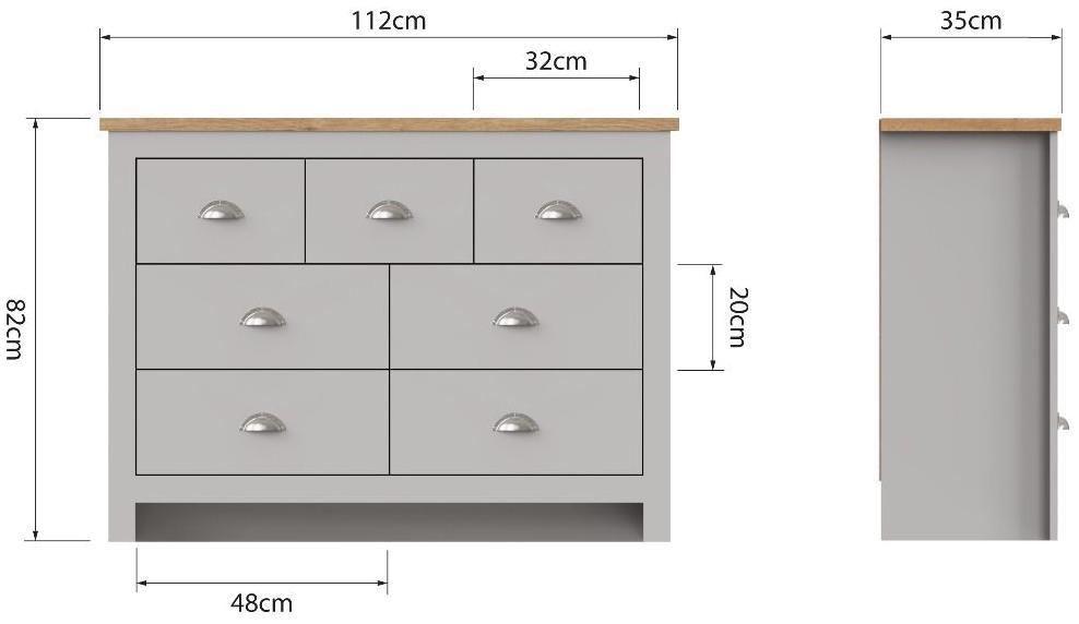 Lyman 7 Drawer Wide Chest - Variant Available