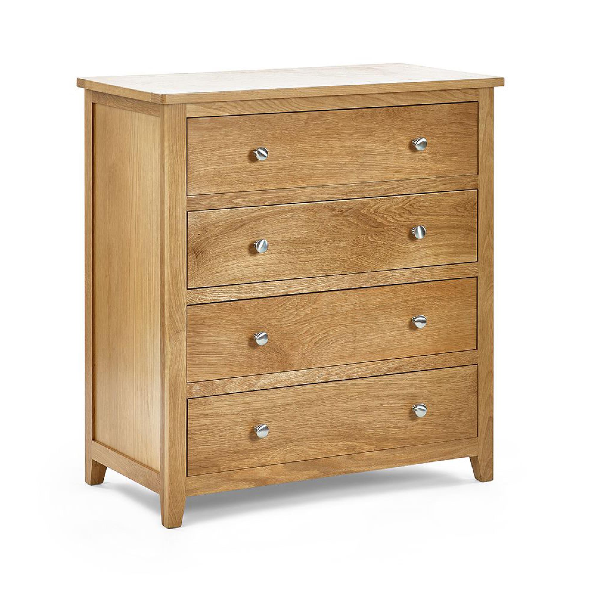 Mallory Chest of Drawers - 4 Drawer - Oak