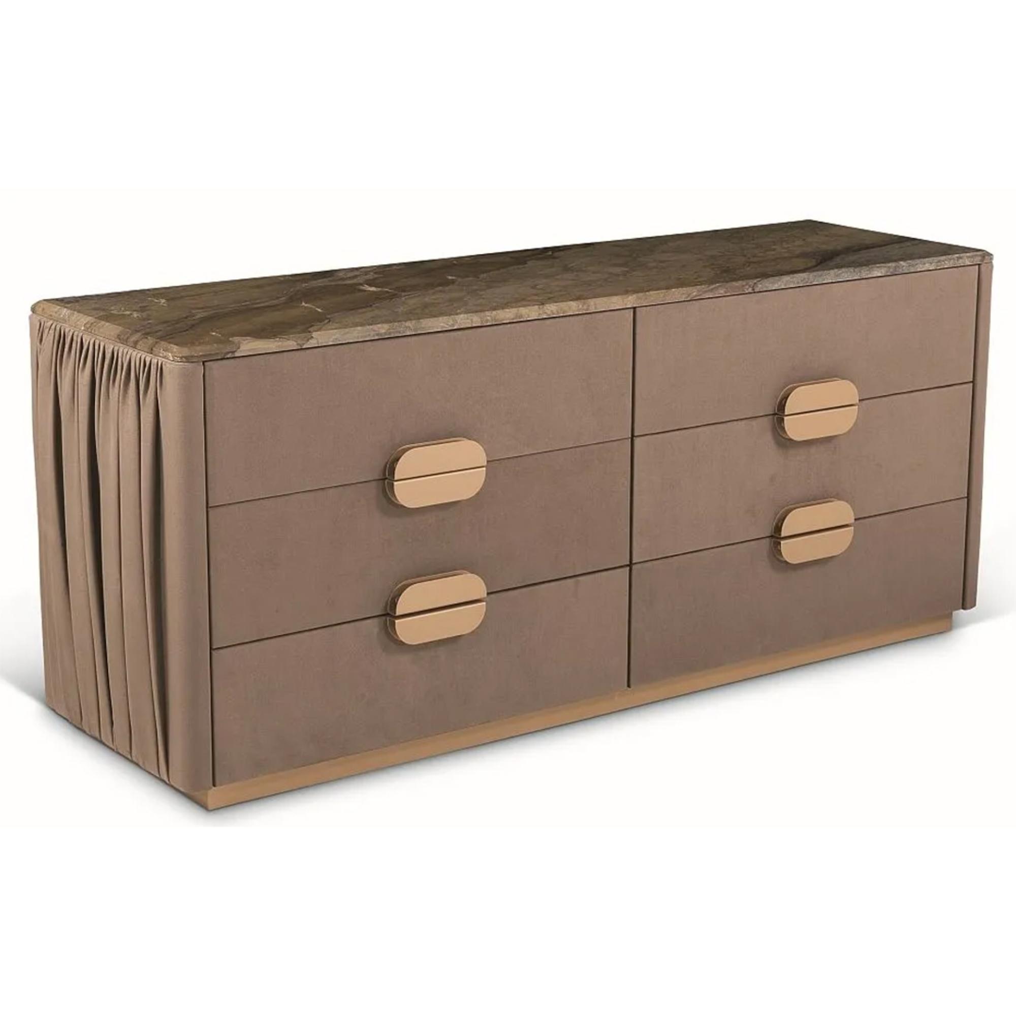 Marylin Chest - 6 Drawer - Wide - Marble - Variation Available