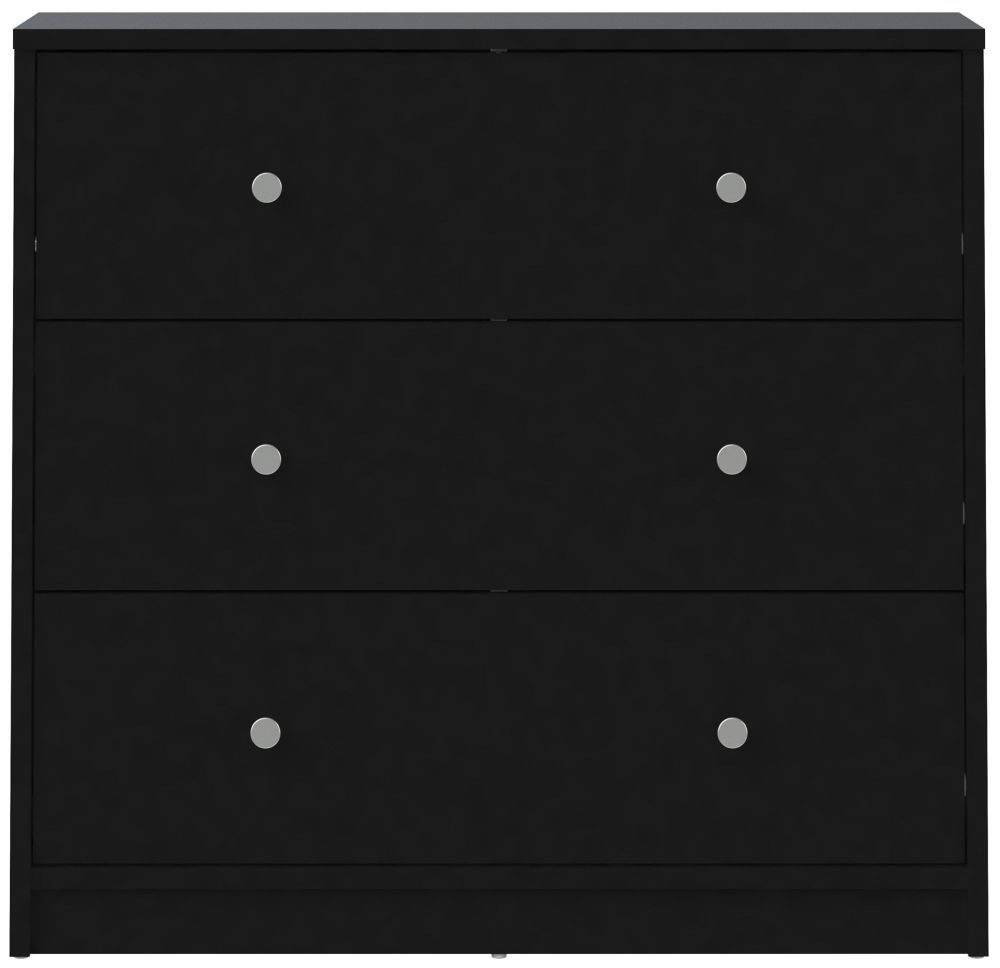 May Black 3 Drawer Small Chest