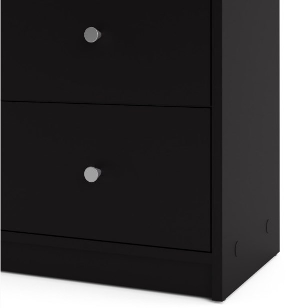 May Black 6 Drawer Wide Chest