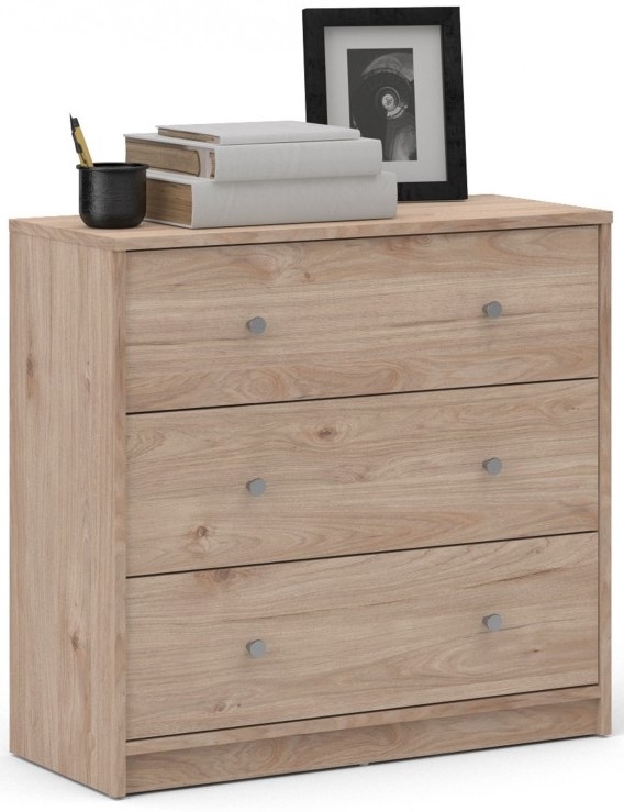 May Oak Effect 3 Drawer Small Chest