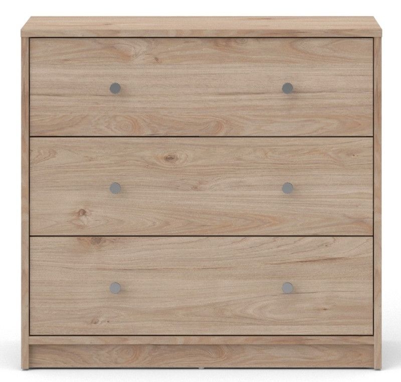 May Oak Effect 3 Drawer Small Chest