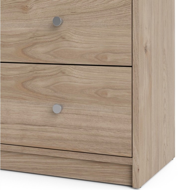 May Oak Effect 6 Drawer Wide Chest
