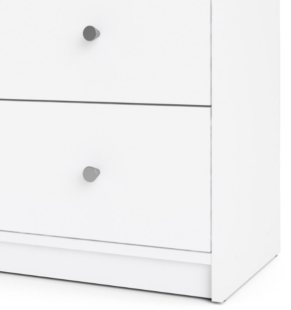 May White 6 Drawer Wide Chest