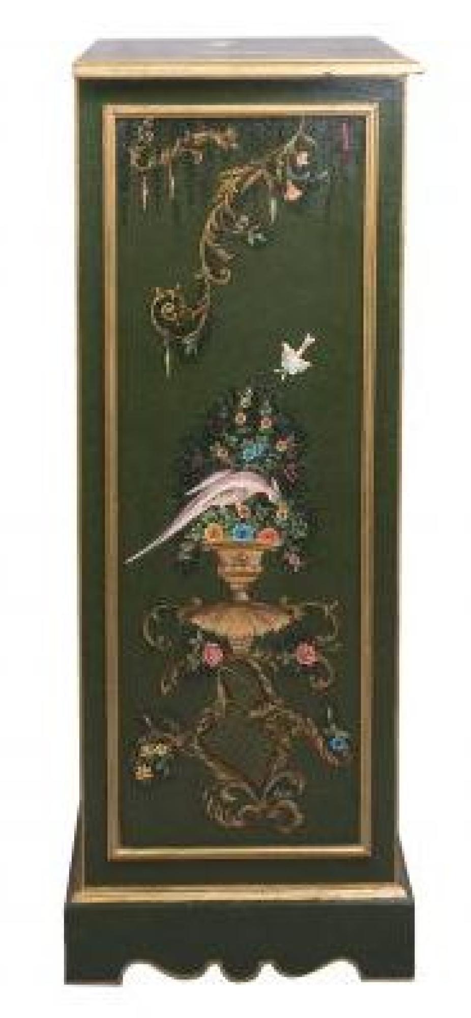 Meerut Green Fountain Design 5 Drawer Tall Chest