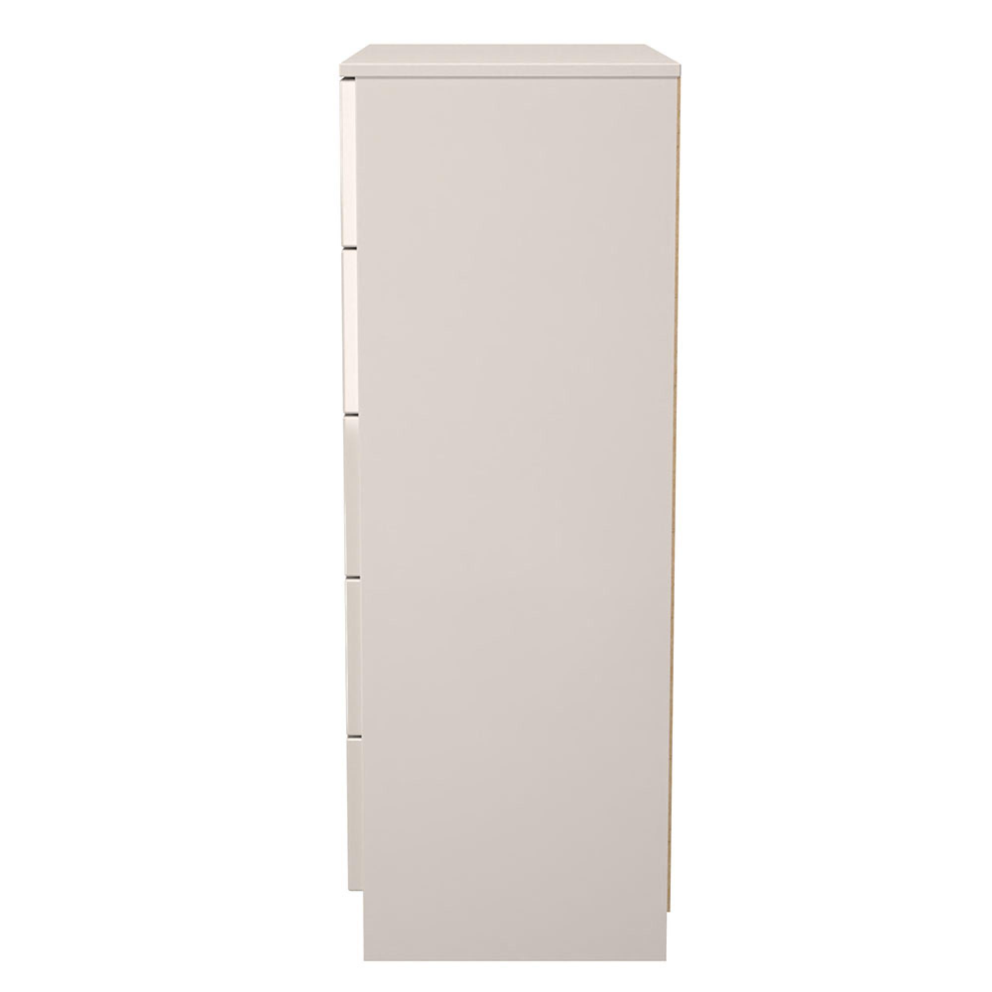 Milan Chest - 5 Drawer - Cashmere Gloss