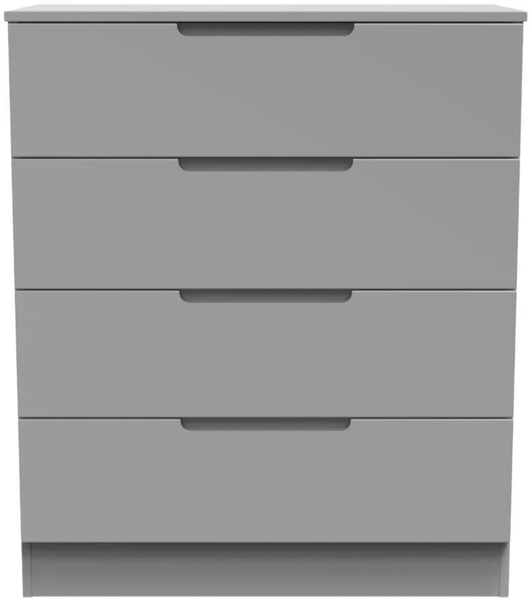Milan Grey 4 Drawer Chest