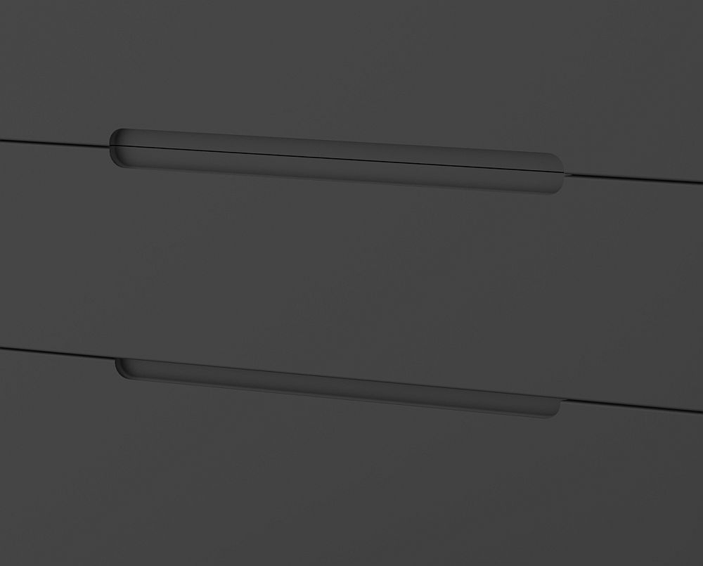 Monaco Chest - Deep - 3 Drawer - Black