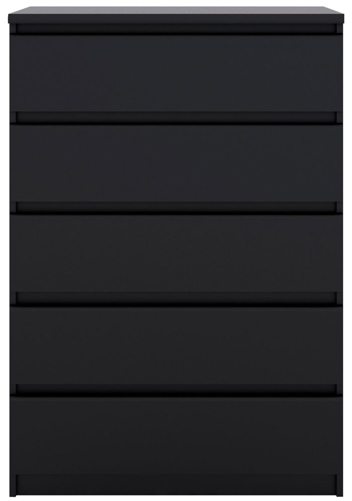 Naia Black 5 Drawer Chest