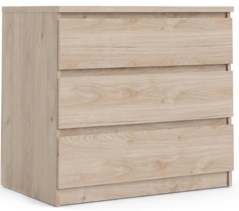 Naia Oak Effect 3 Drawer Small Chest