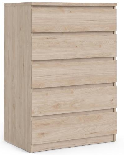 Naia Oak Effect 5 Drawer Chest
