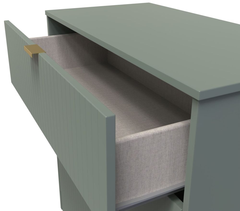 Nashville Chest - Deep - 3 Drawer - Green