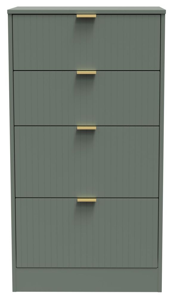 Nashville Green 4 Drawer Deep Midi Chest