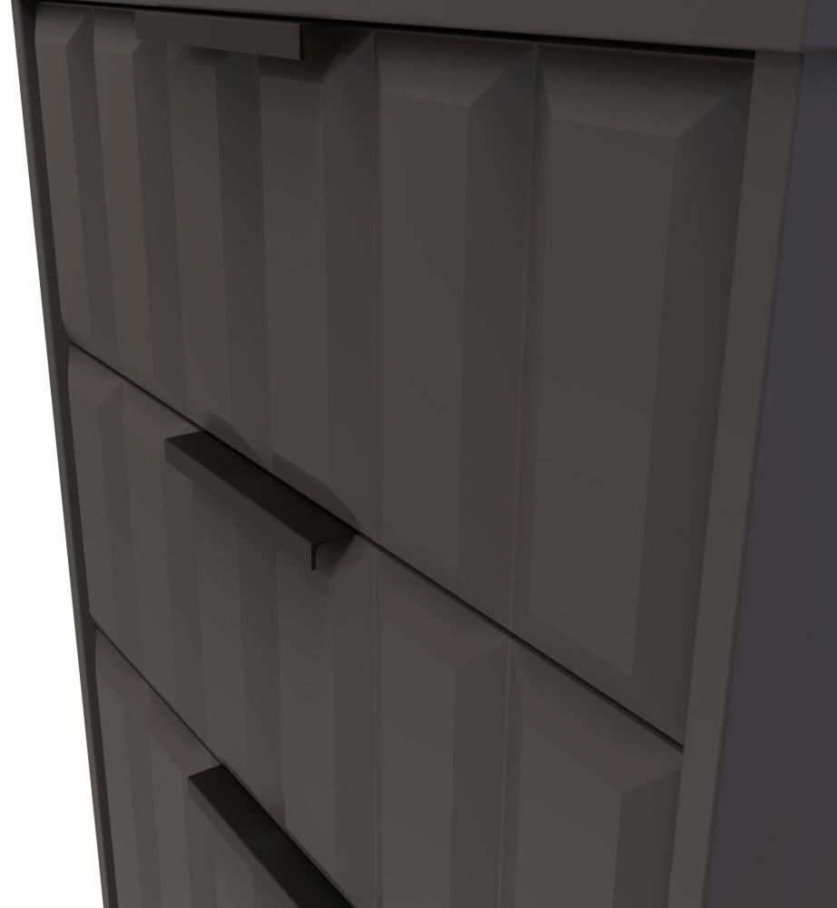 New York Chest - Deep Midi - 3 Drawer - Graphite