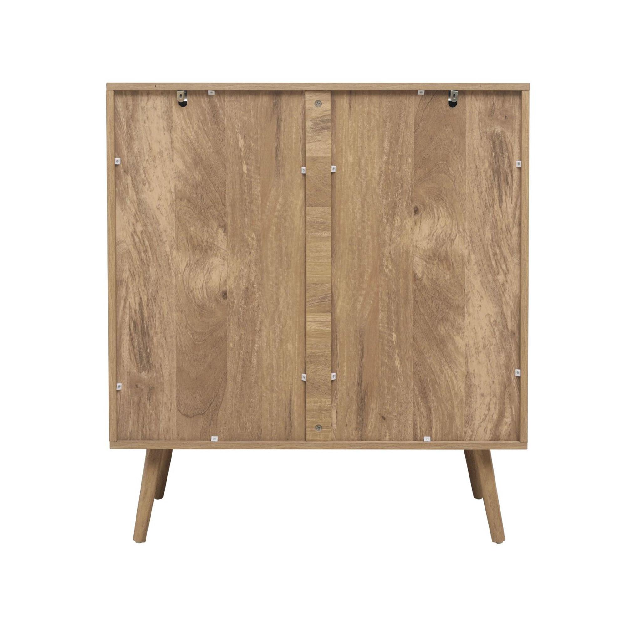 Noah Chest - 2+3 Drawer - Oak and Rattan