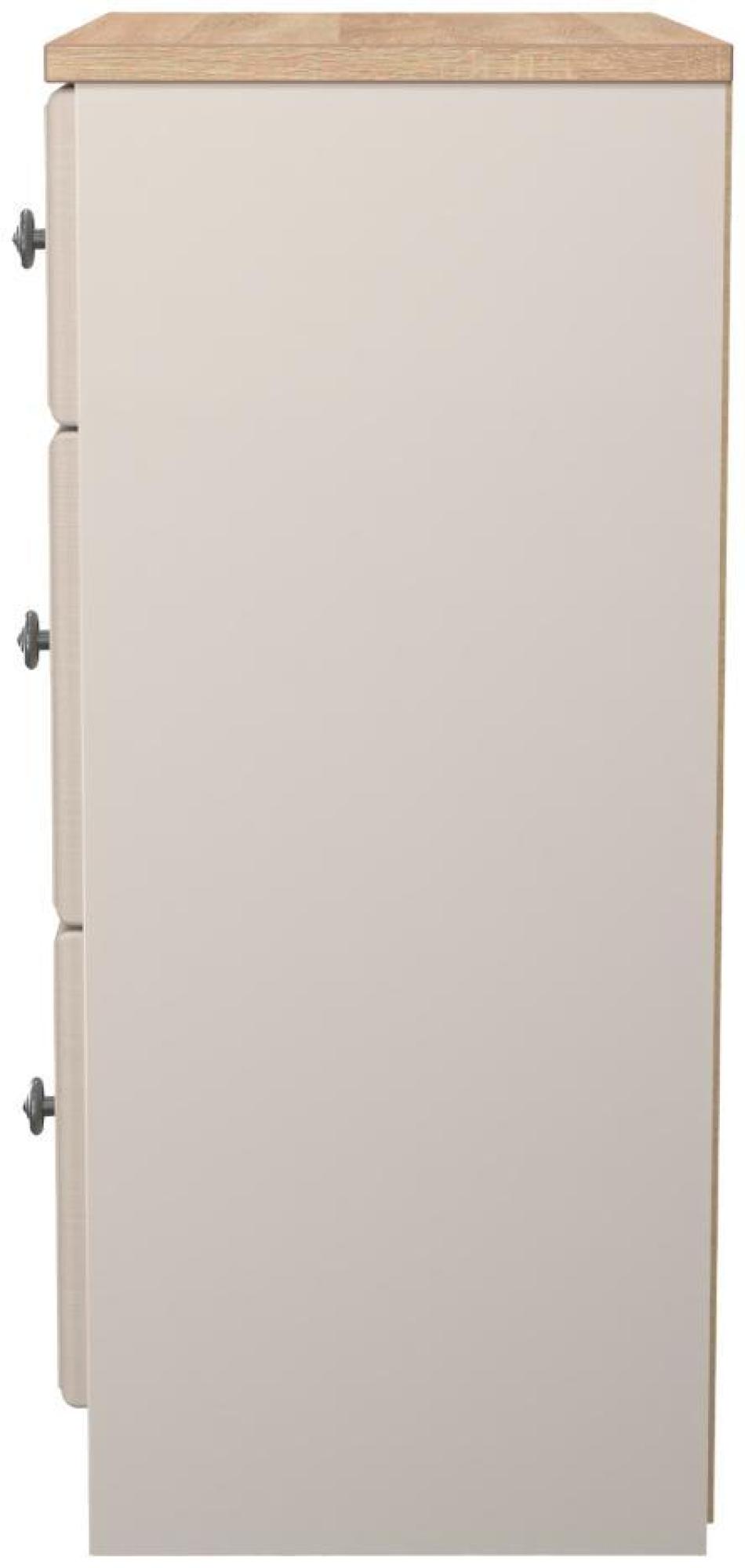 Norfolk Chest - Deep - 3 Drawer - Cashmere and Oak