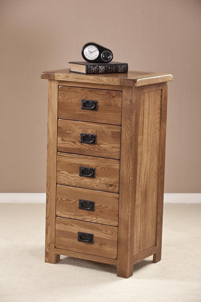 Originals Rustic Oak 5 Drawer Chest