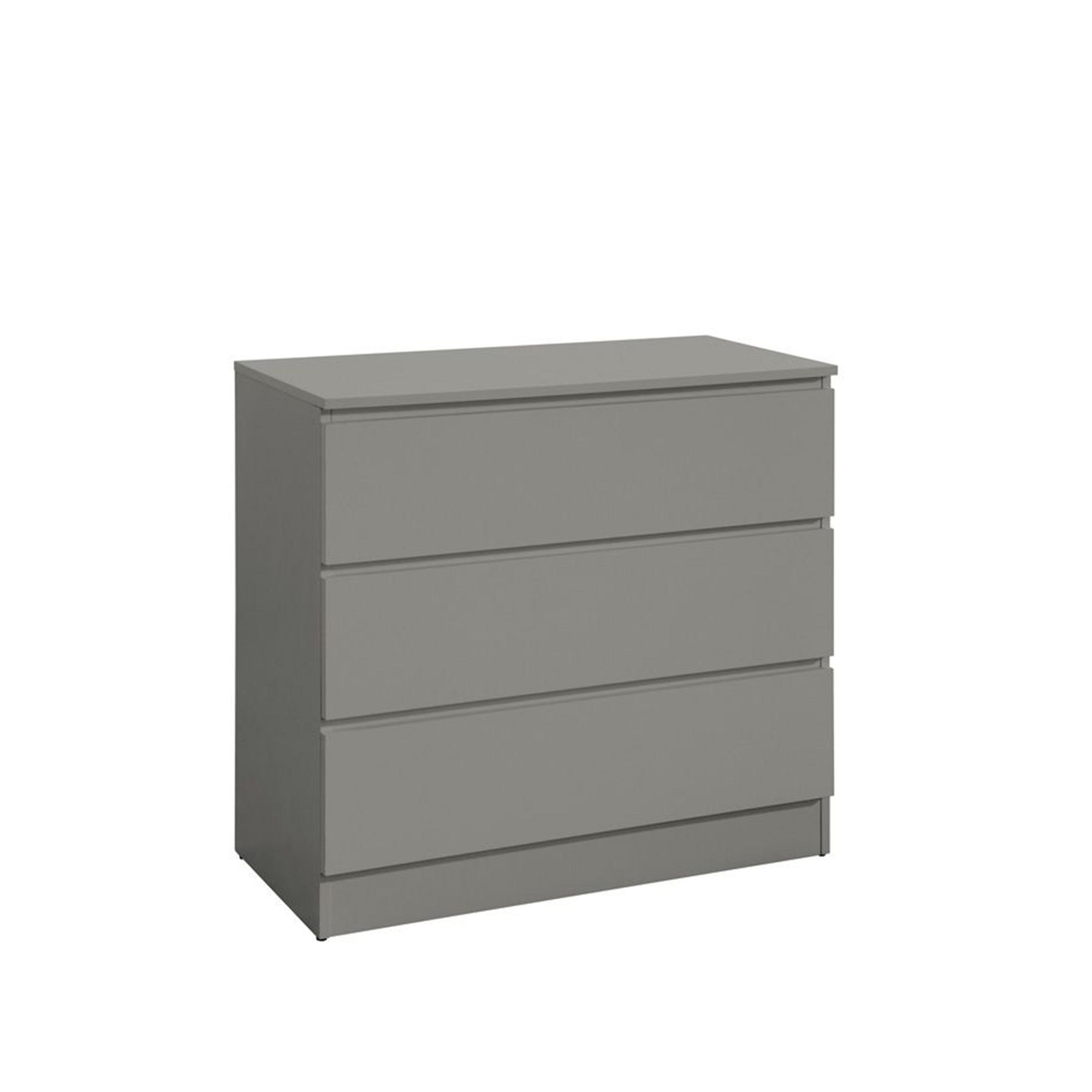 Oslo Small Chest - 3 Drawer - Grey