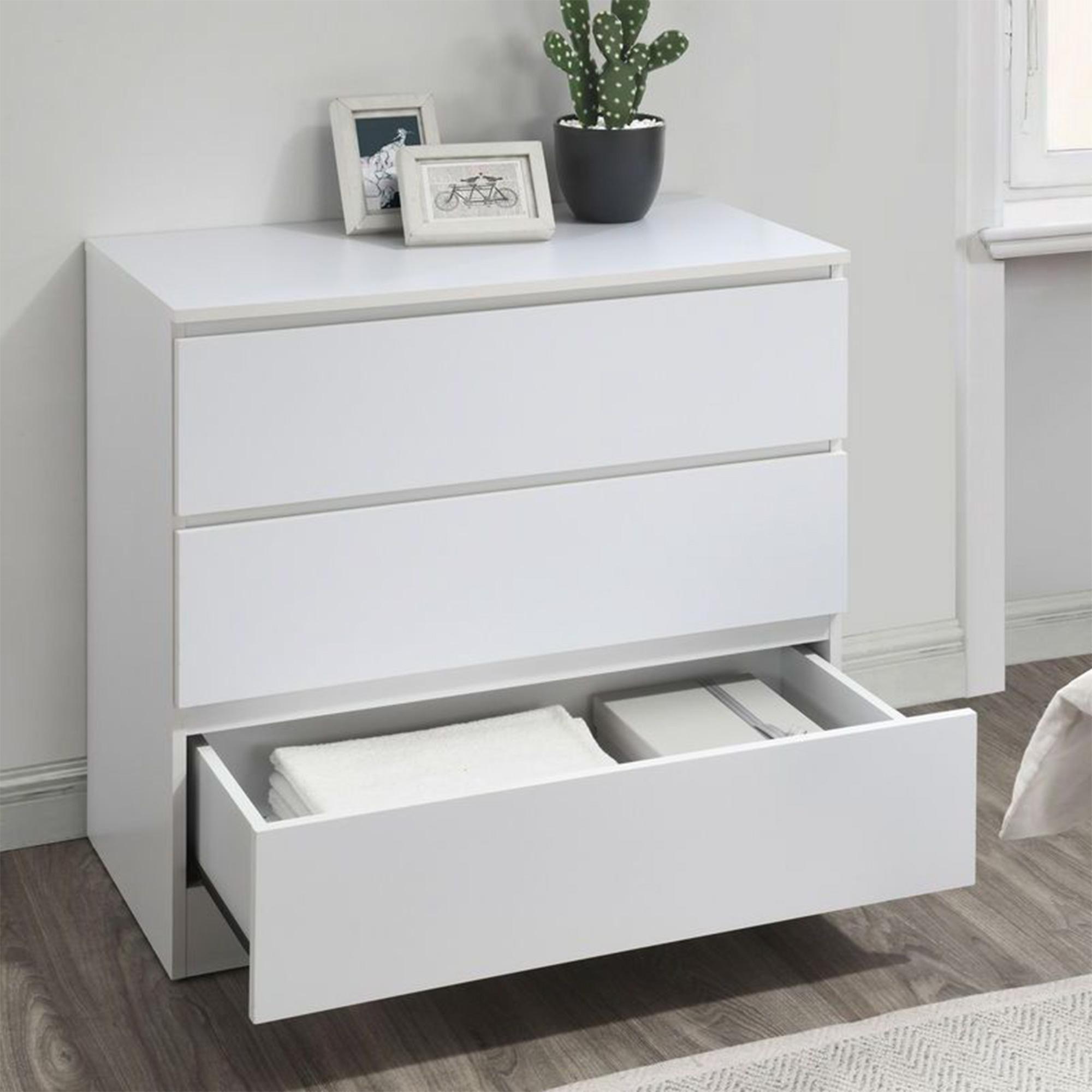 Oslo Small Chest - 3 Drawer - White