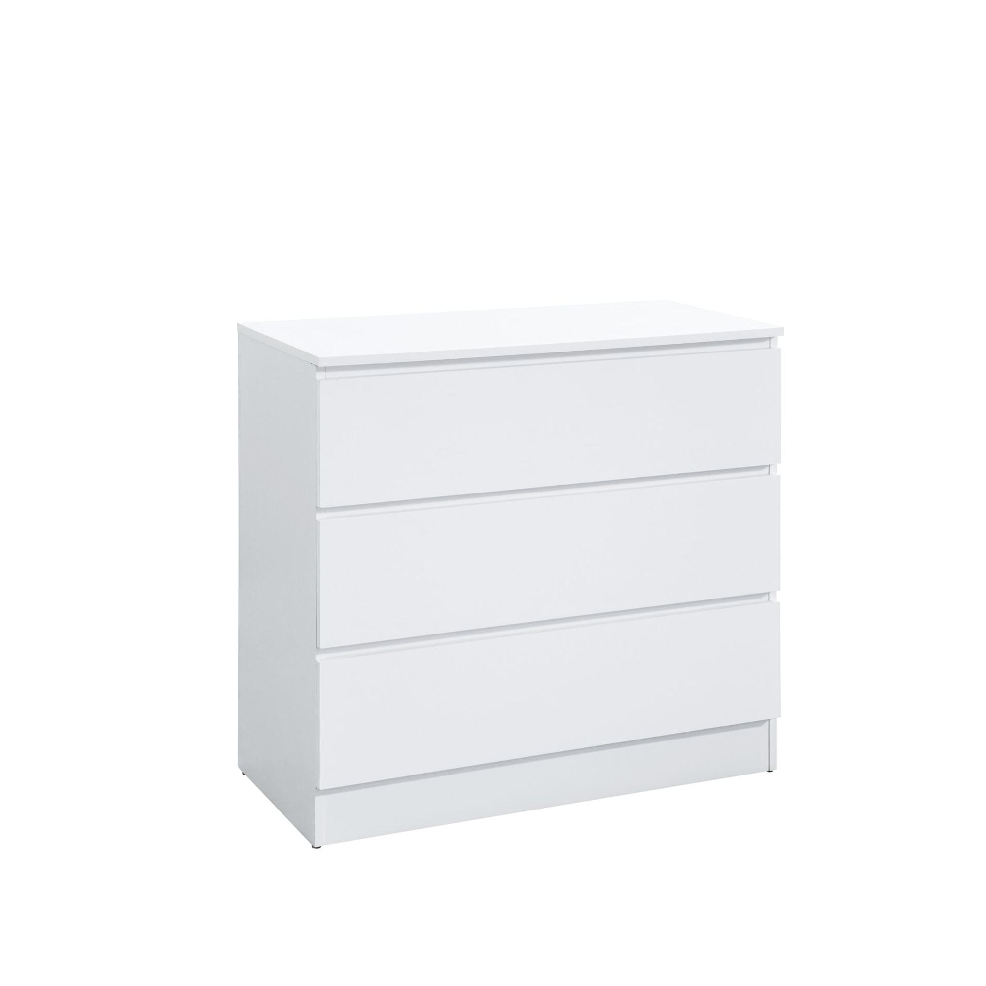 Oslo Small Chest - 3 Drawer - White