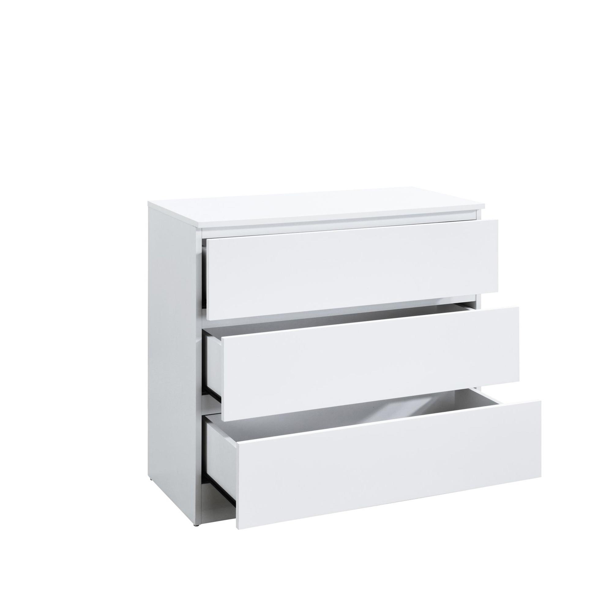 Oslo Small Chest - 3 Drawer - White