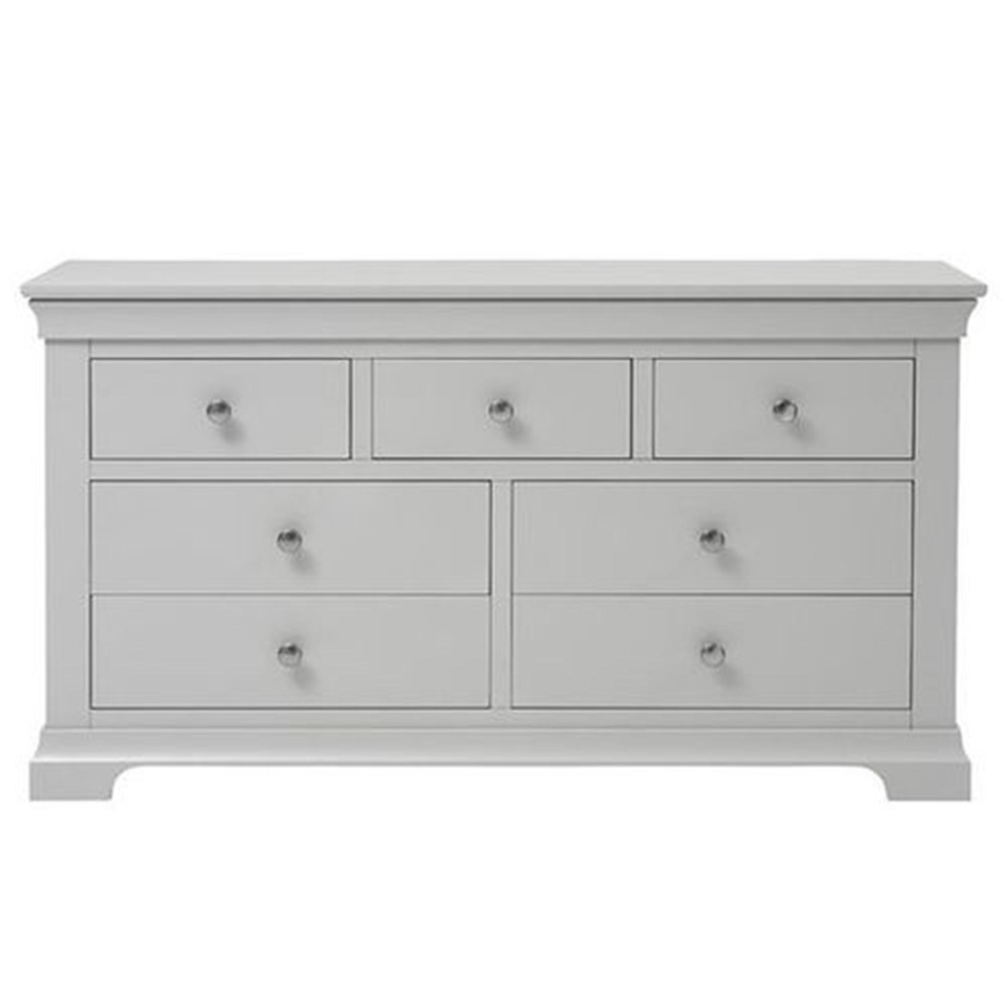 Paisley Grey Painted 3+4 Drawer Wide Chest