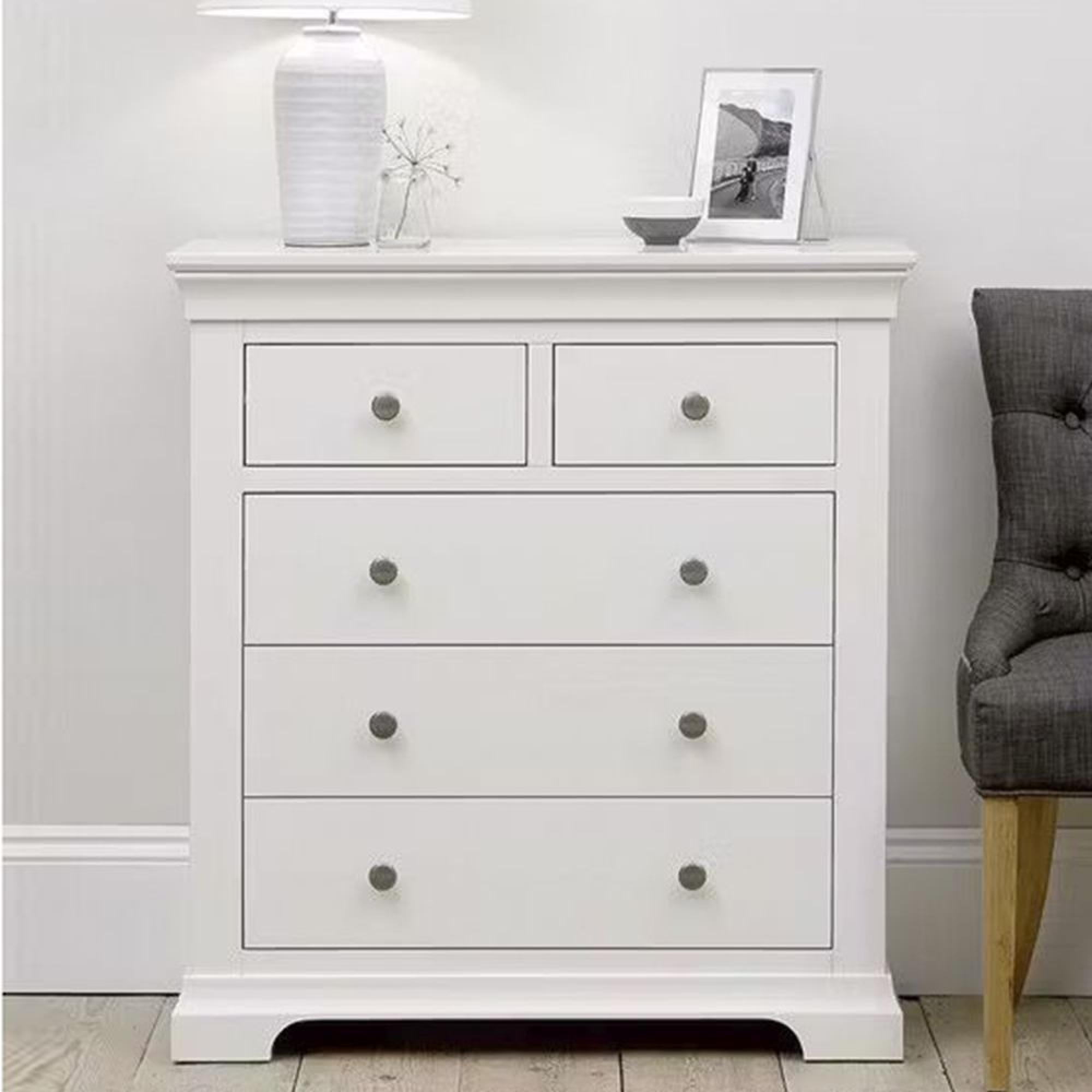 Paisley White Painted 2+3 Drawer Chest