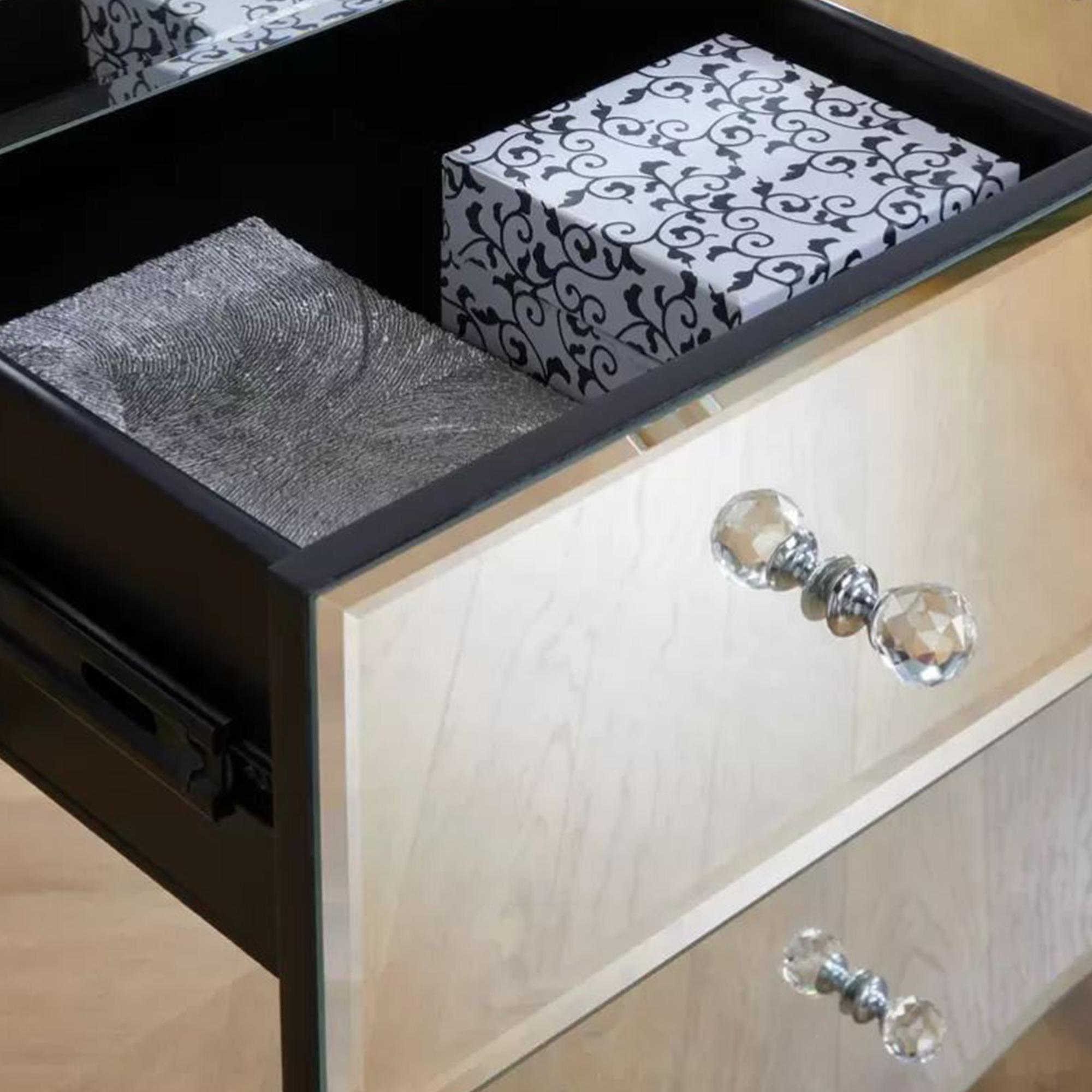 Palermo Wide Chest - Mirrored - Multi Drawer