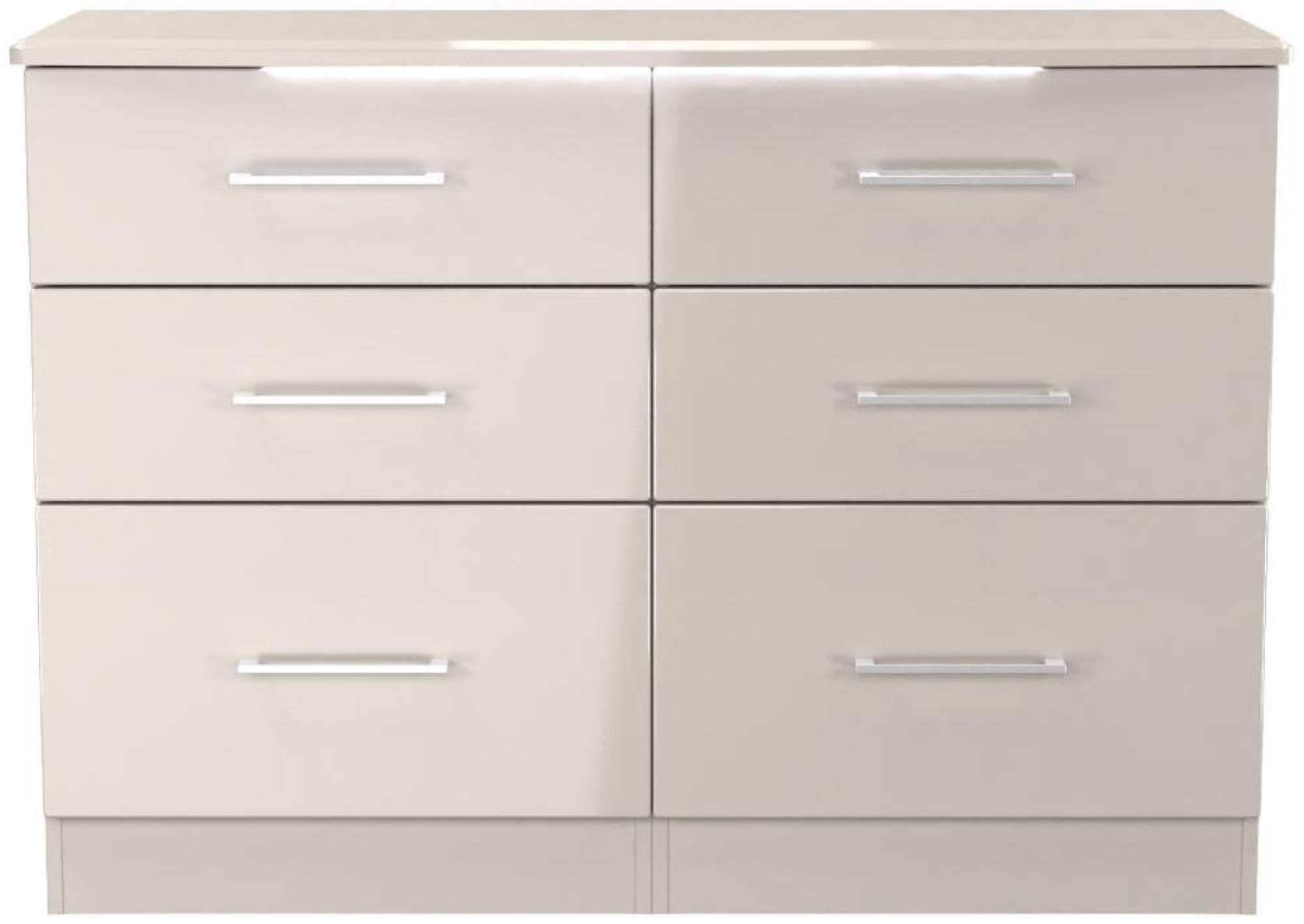Paris Cashmere 6 Drawer Midi Chest