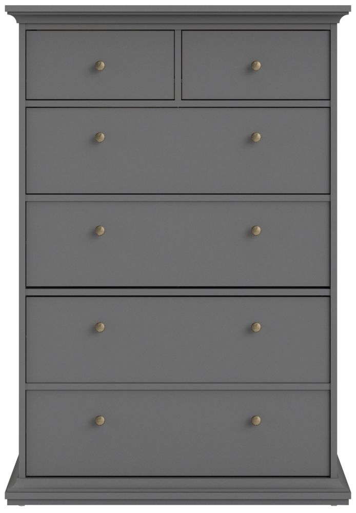 Paris Grey 2+4 Drawer Chest