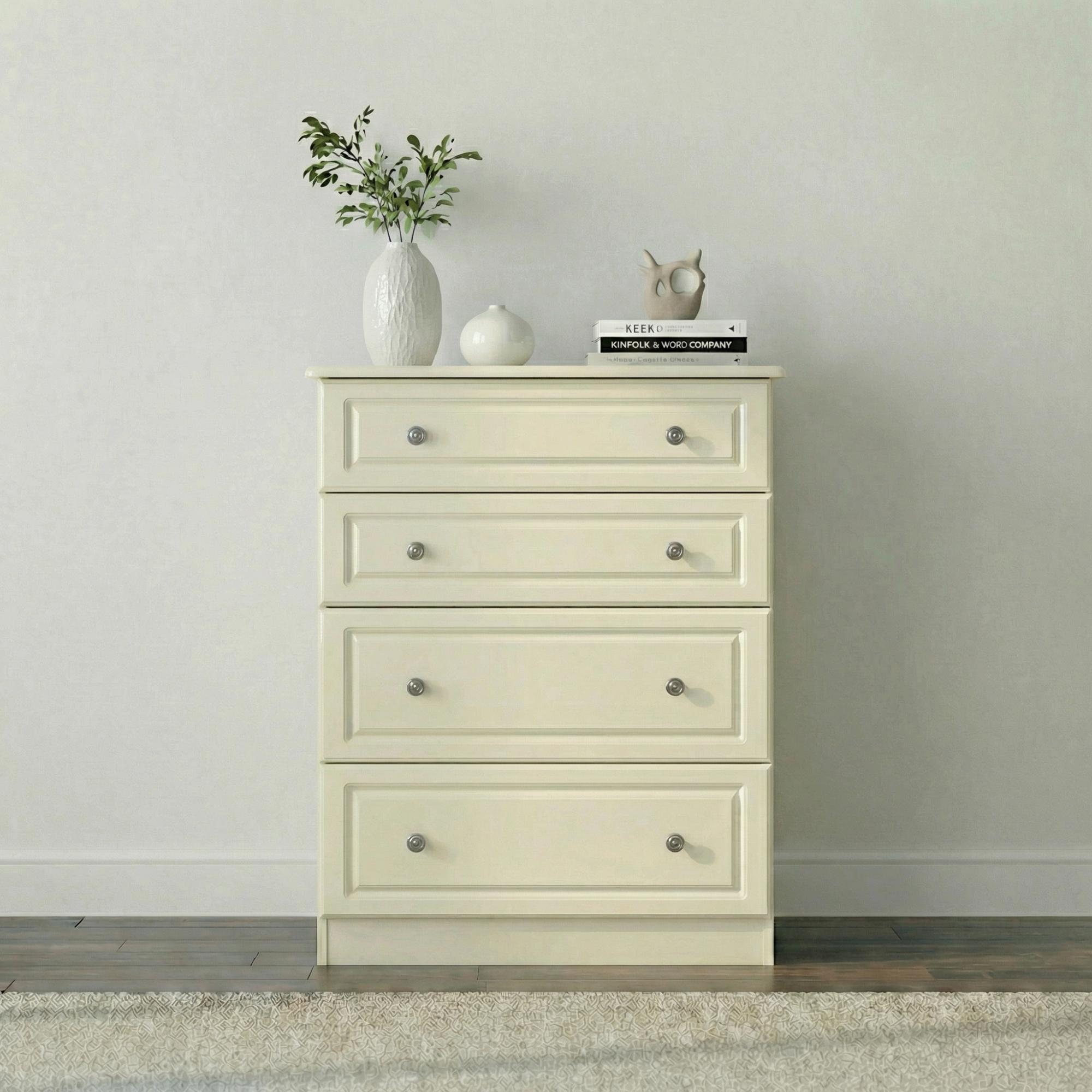 Pembroke Cream 4 Drawer Deep Chest