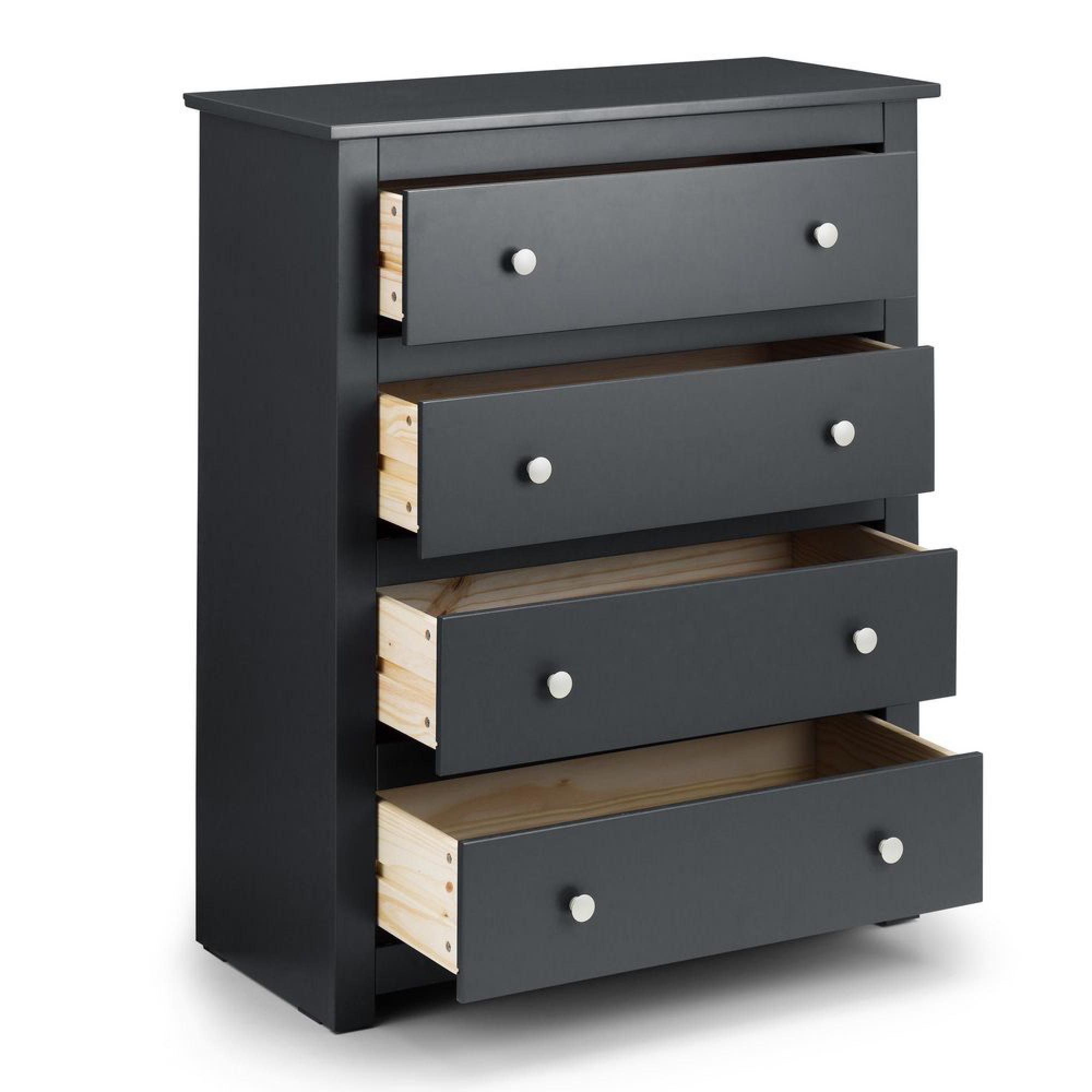 Radley Chest of Drawers - 4 Drawer - Dark Grey