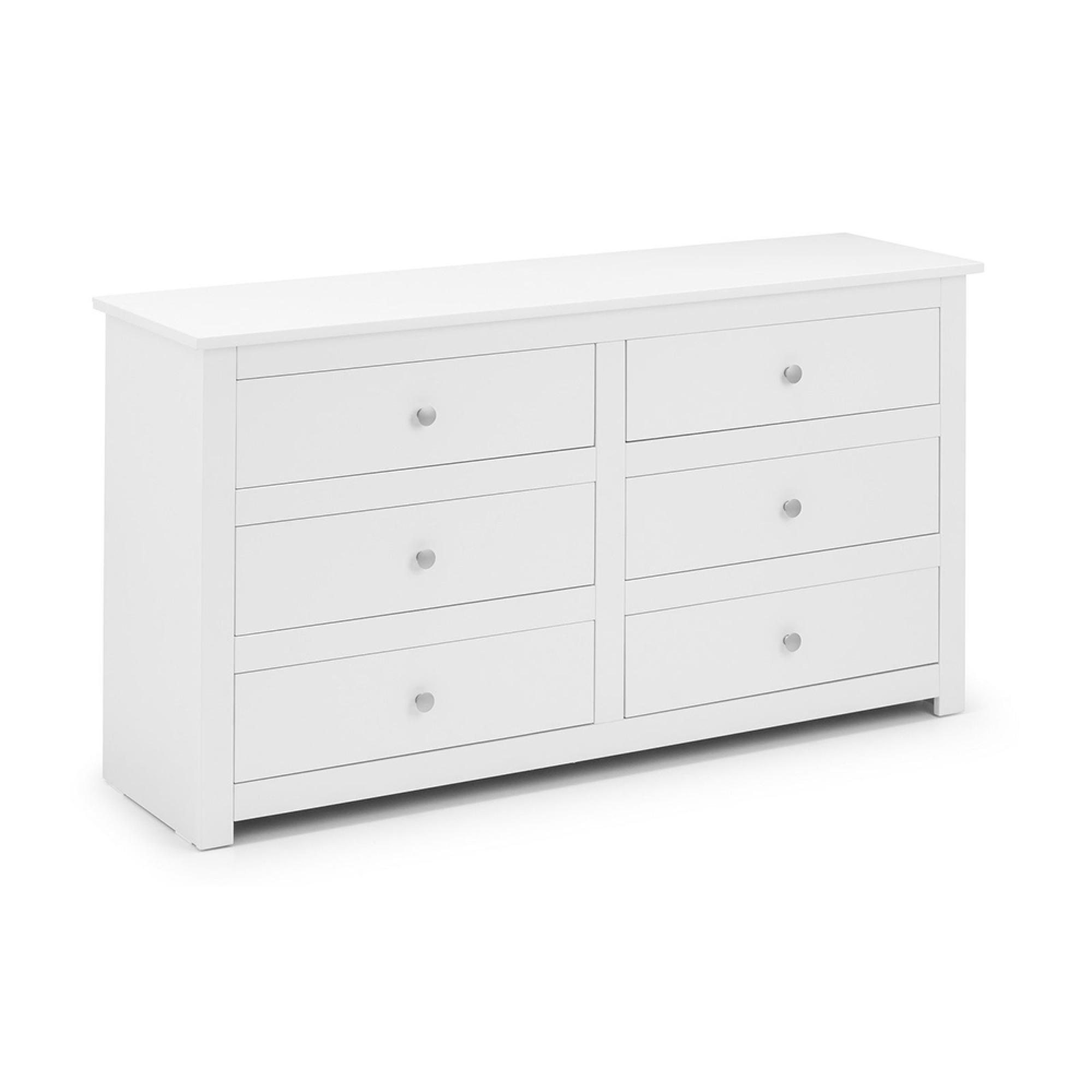Radley Chest of Drawers - 6 Drawer - Wide - White