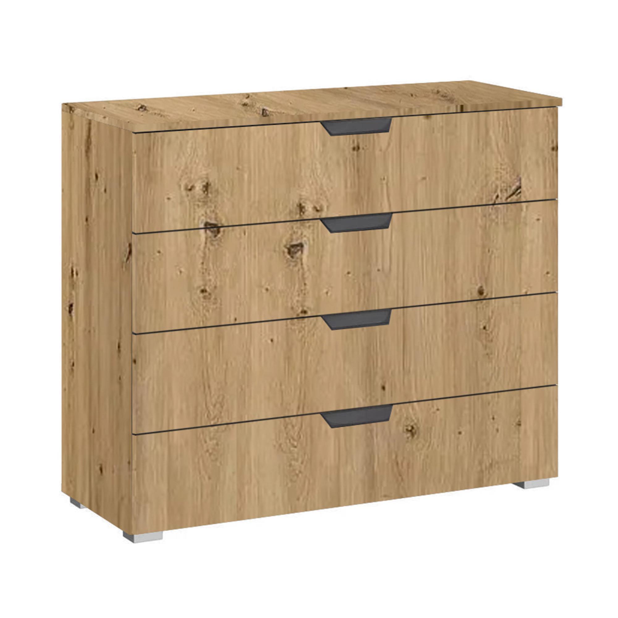 Aditio Wide Chest - 4 Drawer - Artisan Oak