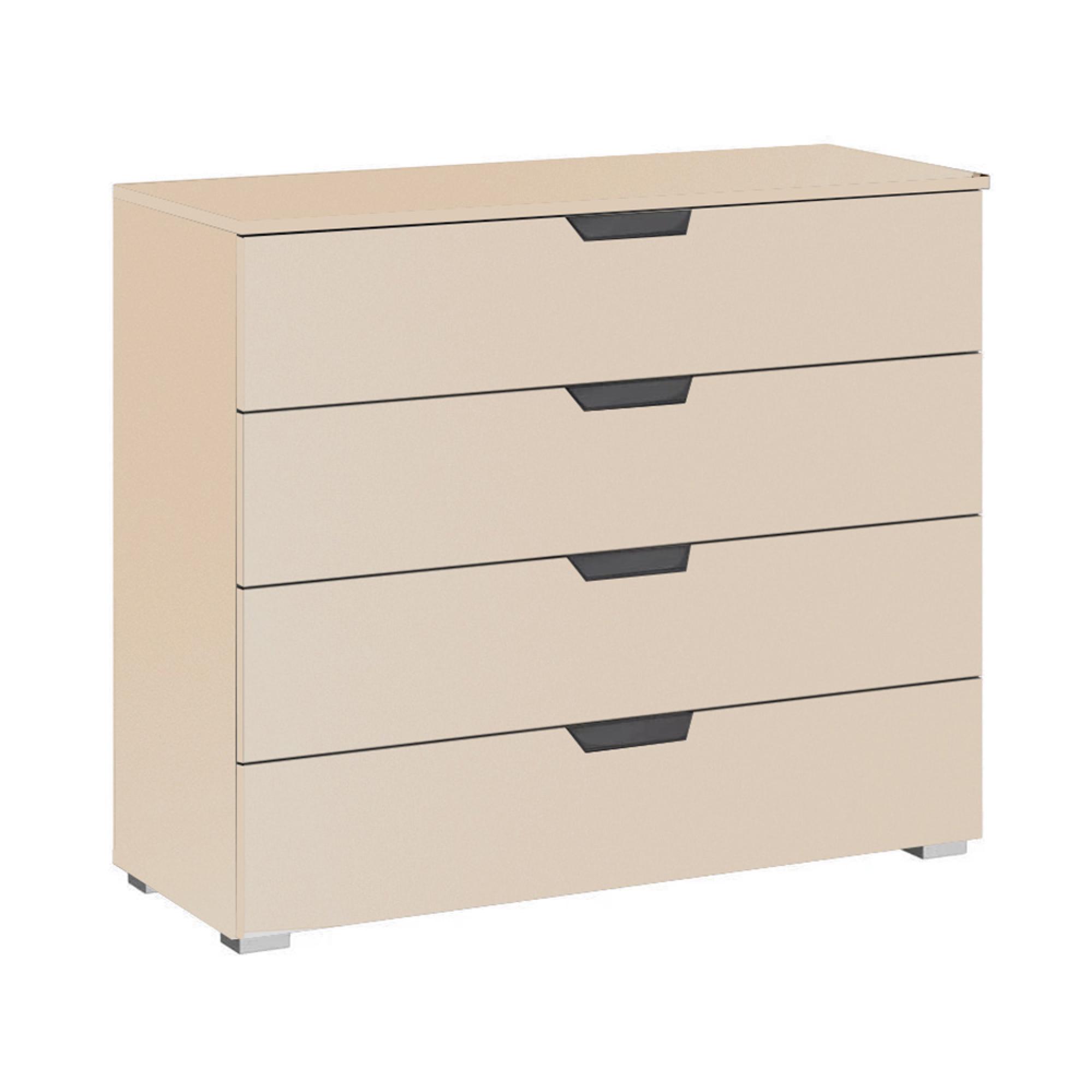 Aditio Wide Chest - 4 Drawer - Champagne