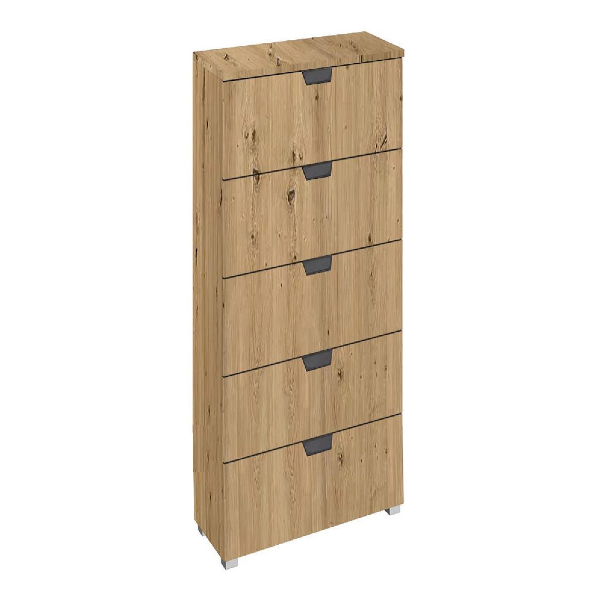 Aditio Tall Chest - 5 Drawer - Artisan Oak