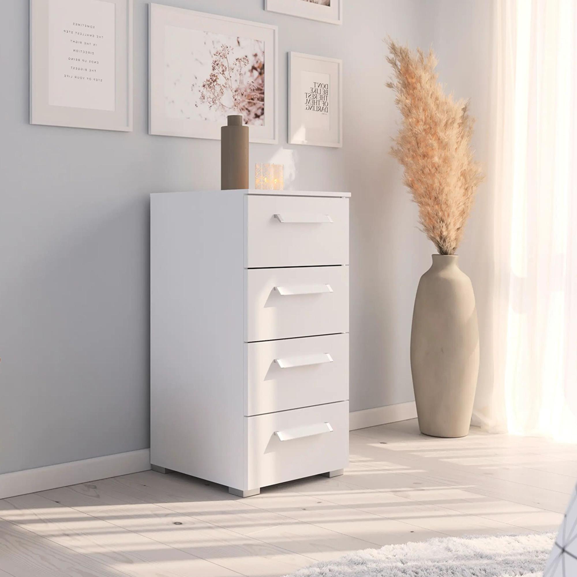 Rauch Evelyn 4 Drawer Narrow Chest - Alpine White