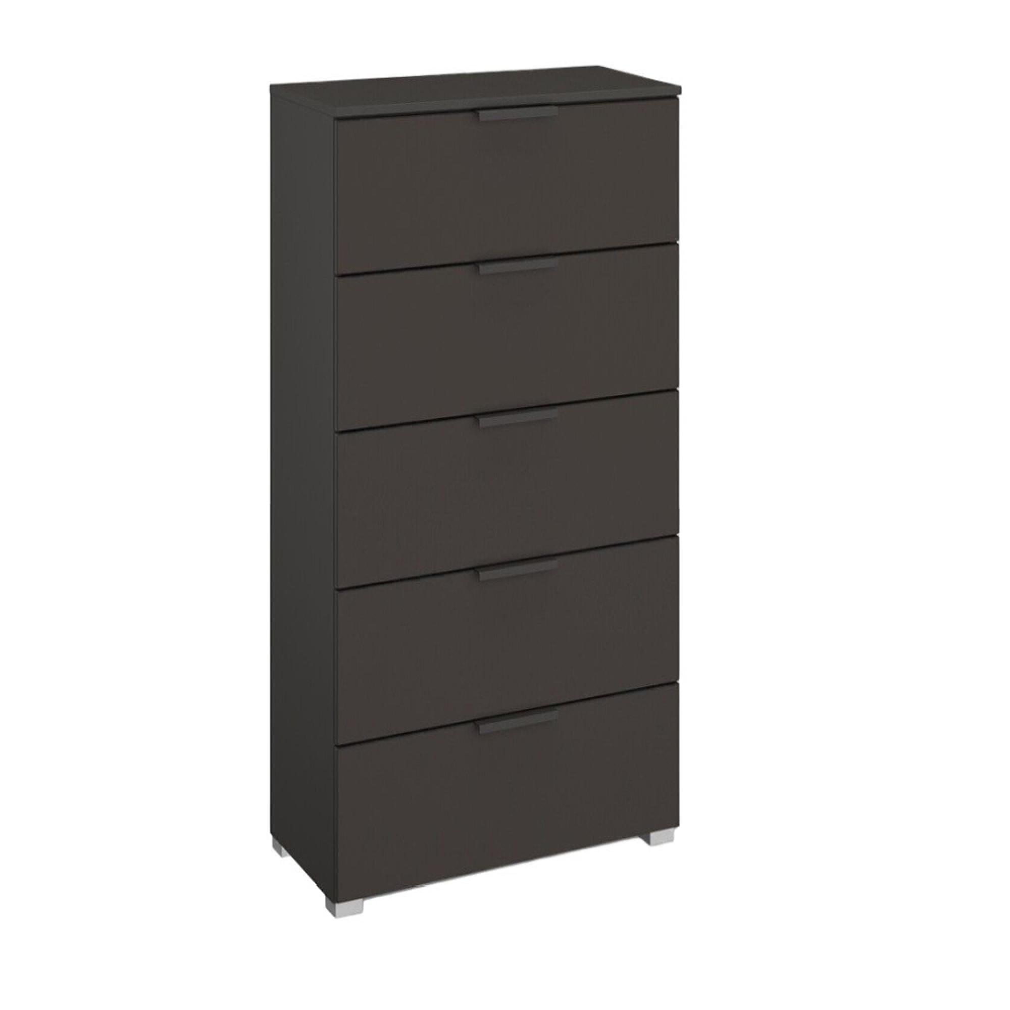 Rauch Skat Meridian 5 Drawer Tall Chest - Graphite