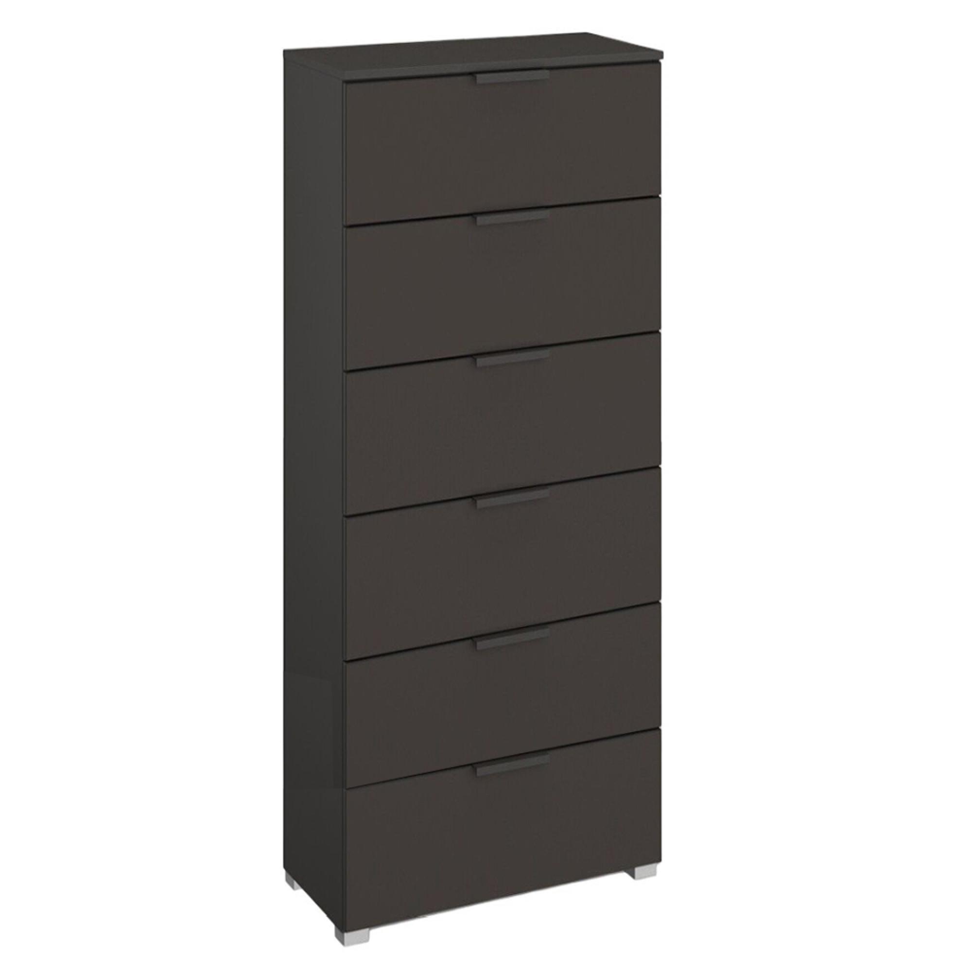 Skat Meridian Chest - 6 Drawer - Tall - Graphite