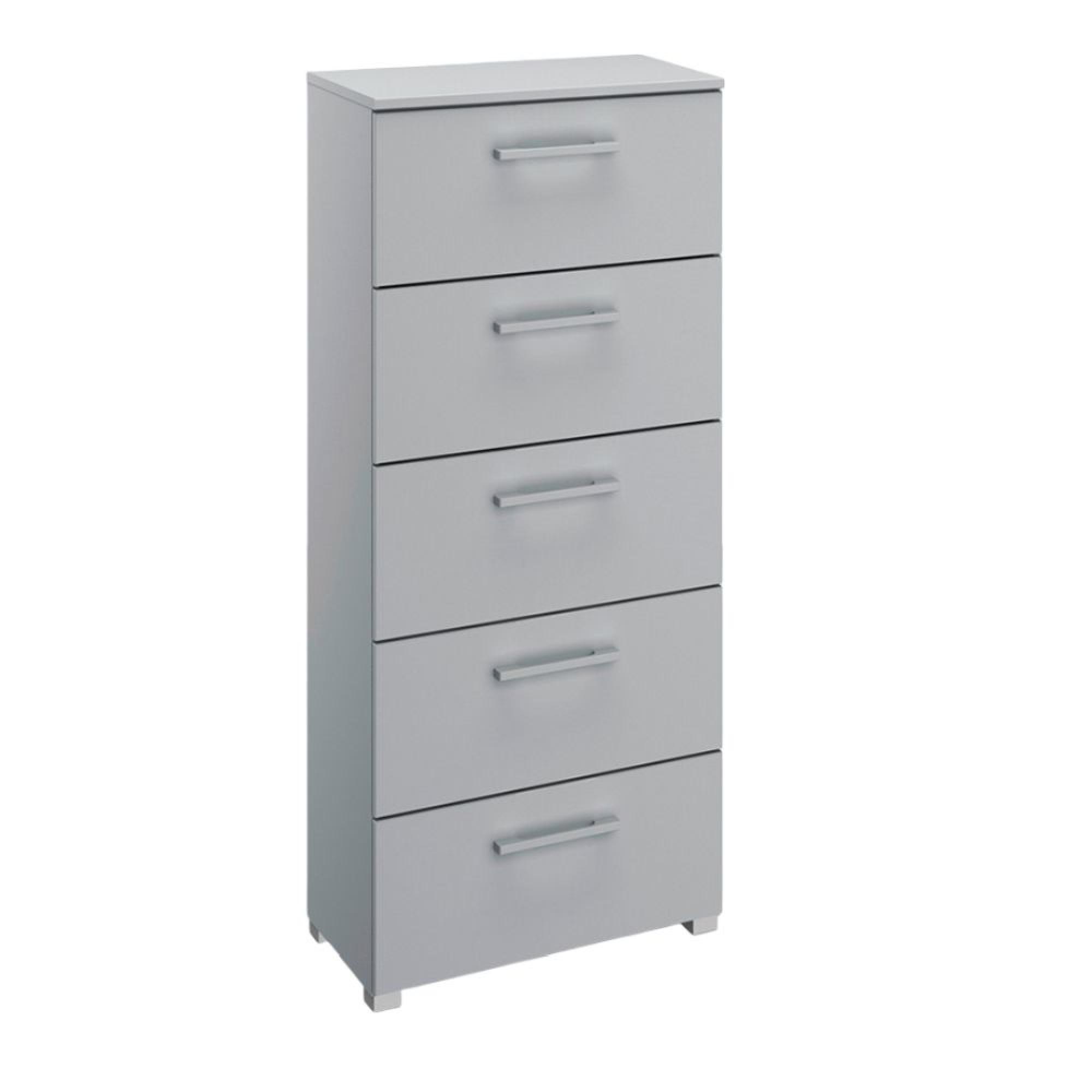Rauch Skat Pure 5 Drawer Tall Chest - Silk Grey
