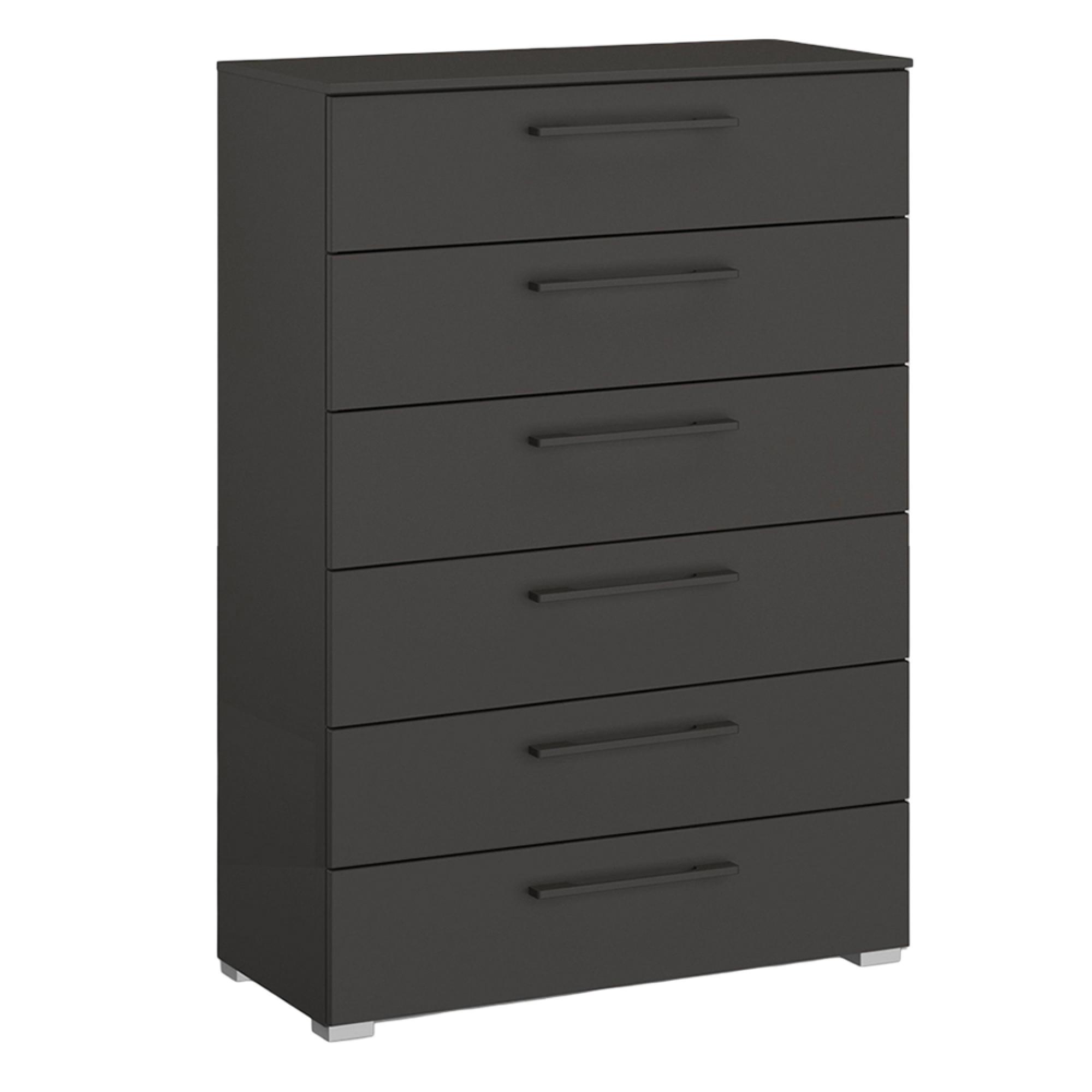 Rauch Skat Pure 6 Drawer Chest - Graphite