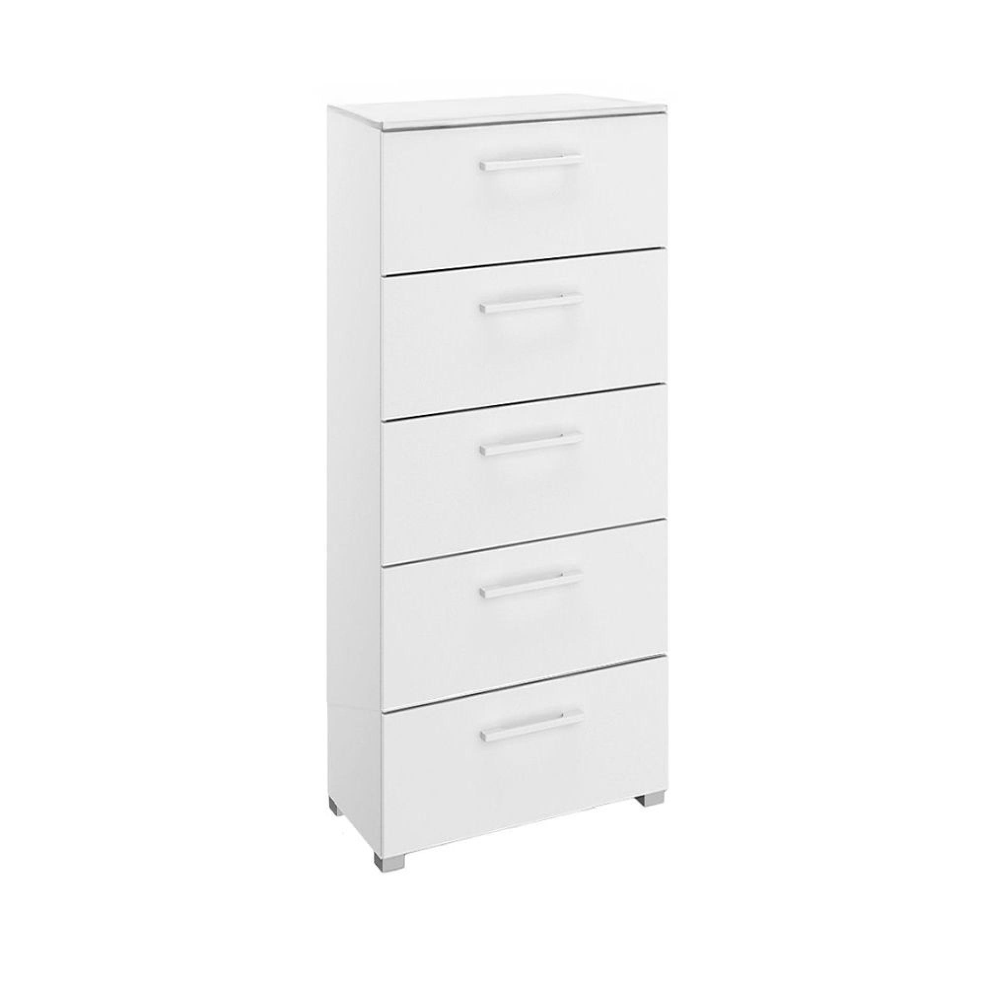 Rauch Skat Shine 5 Drawer Tall Chest - Alpine White