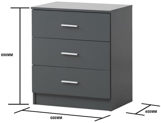 Rico Costa 3 Drawer Small Chest - Variant Available