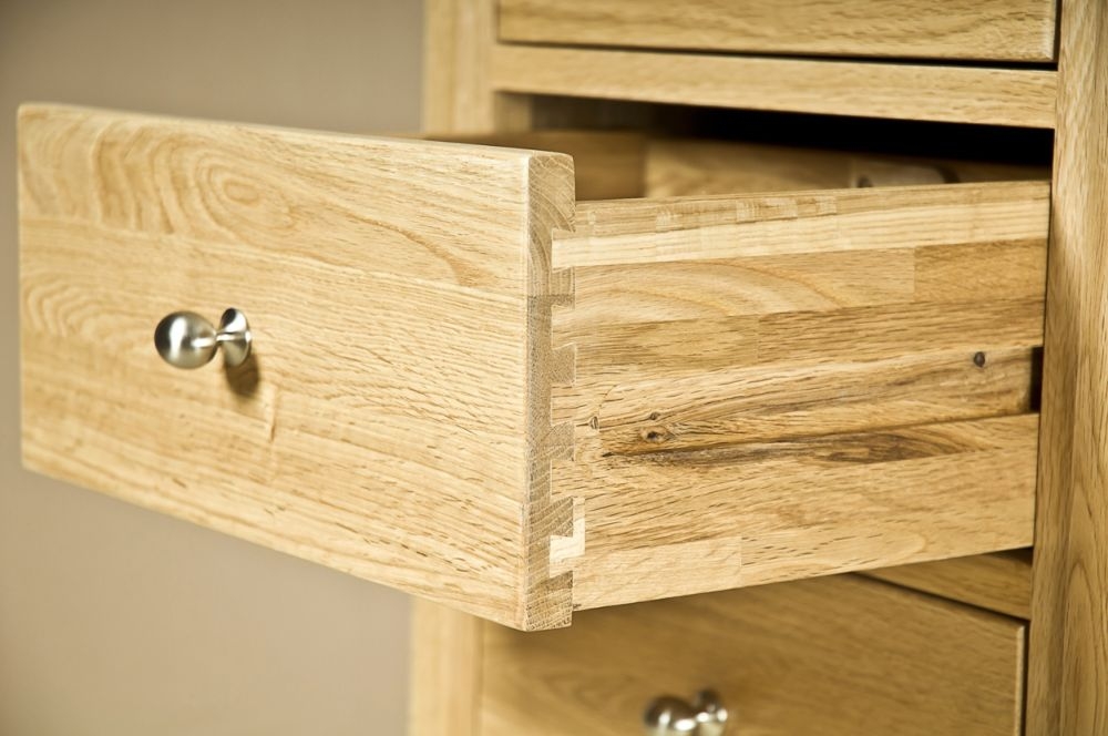 Shaker Oak 5 Drawer Chest