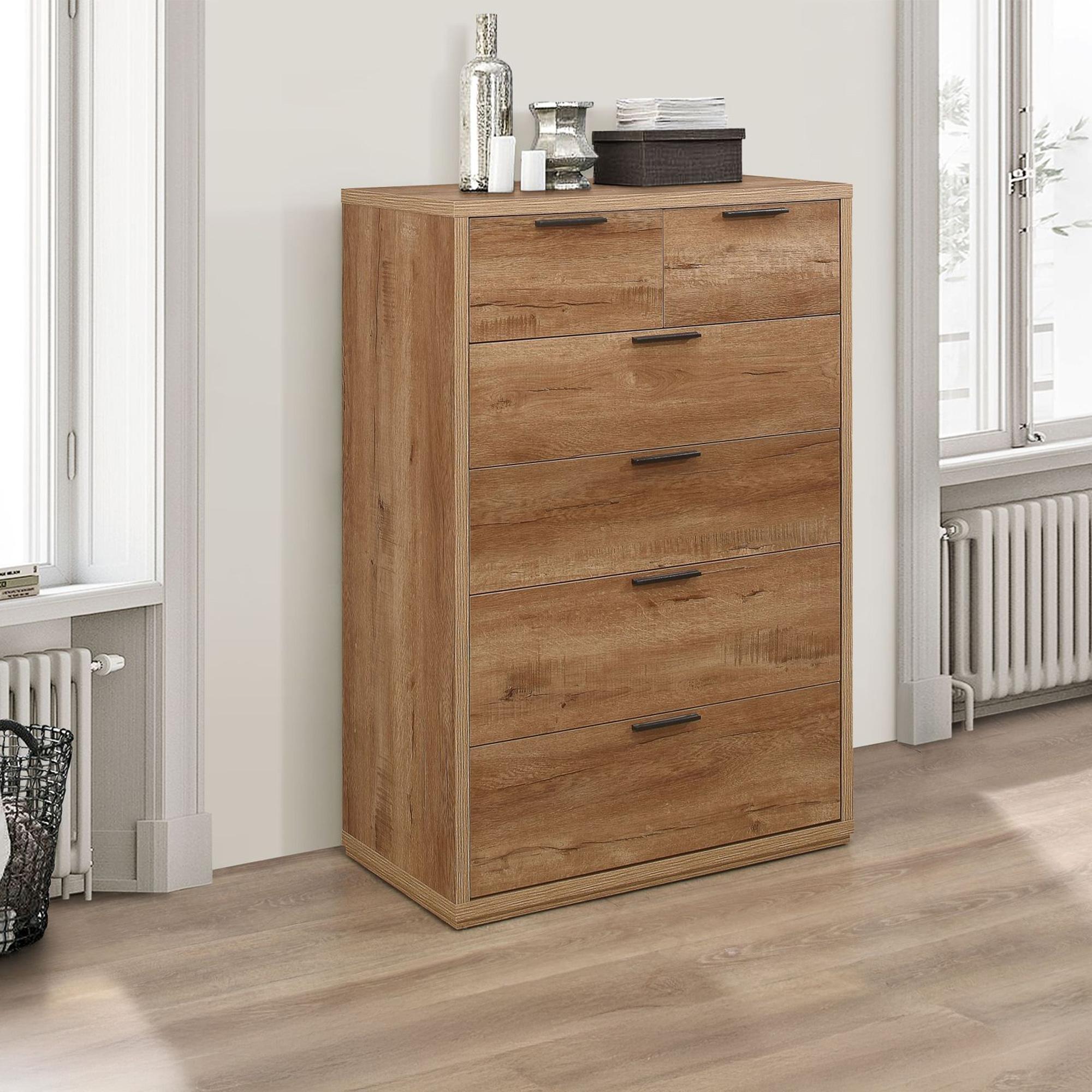 Stockwell Chest - 4+2 Drawer - Rustic Oak